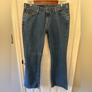 Carhartt Size 10 Curvy Fit Raw Hem Jeans